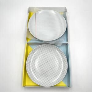 NEW - USTUDIO DESIGN - 'Paper' design porcelain large plates (2)